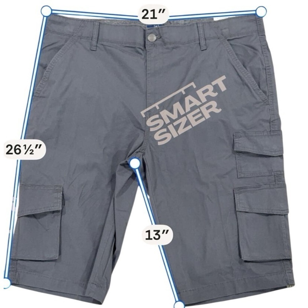 George Cargo‎ Shorts Below Knee Charcoal Gray Size 40 - Picture 2 of 8